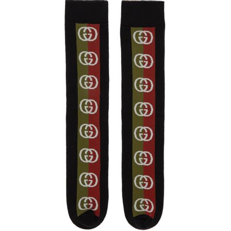 gucci black lostongey socks|Gucci socks usa.